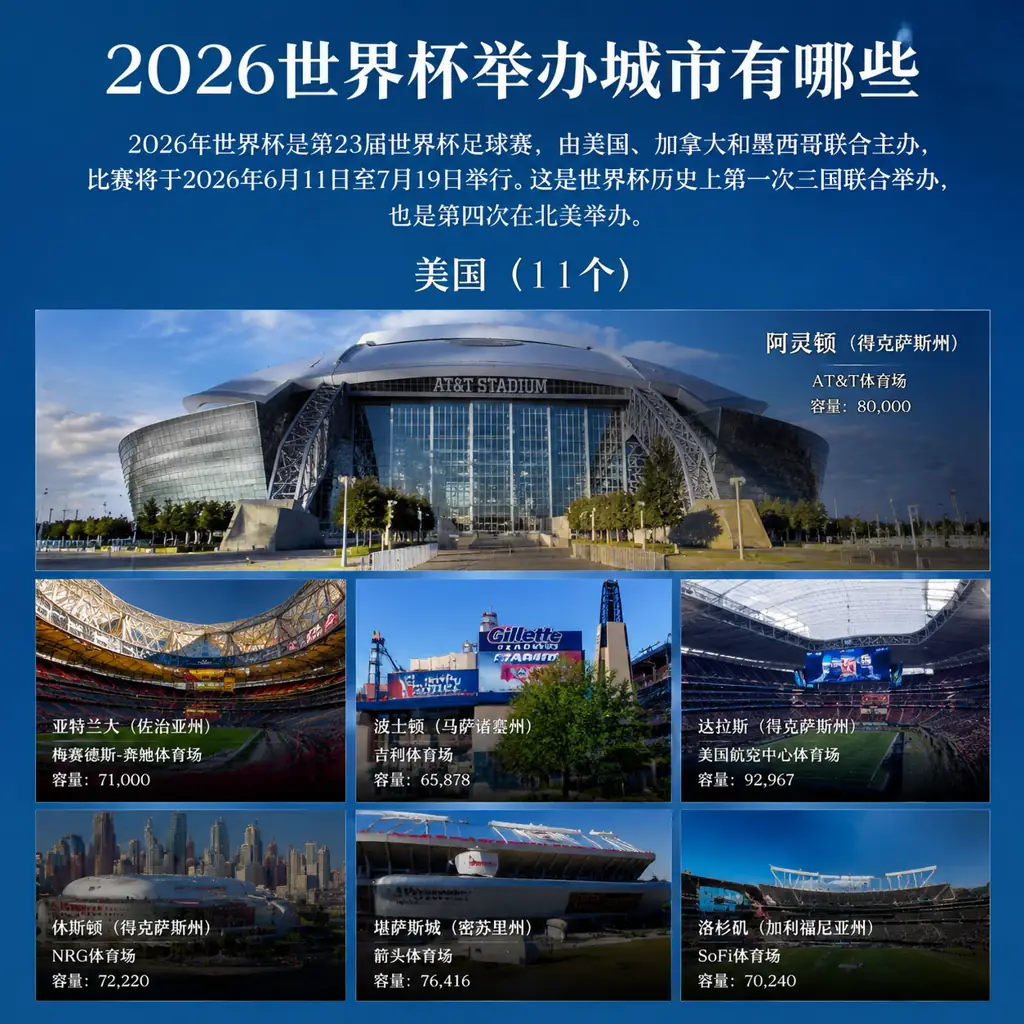2026世界杯举办城市有哪些