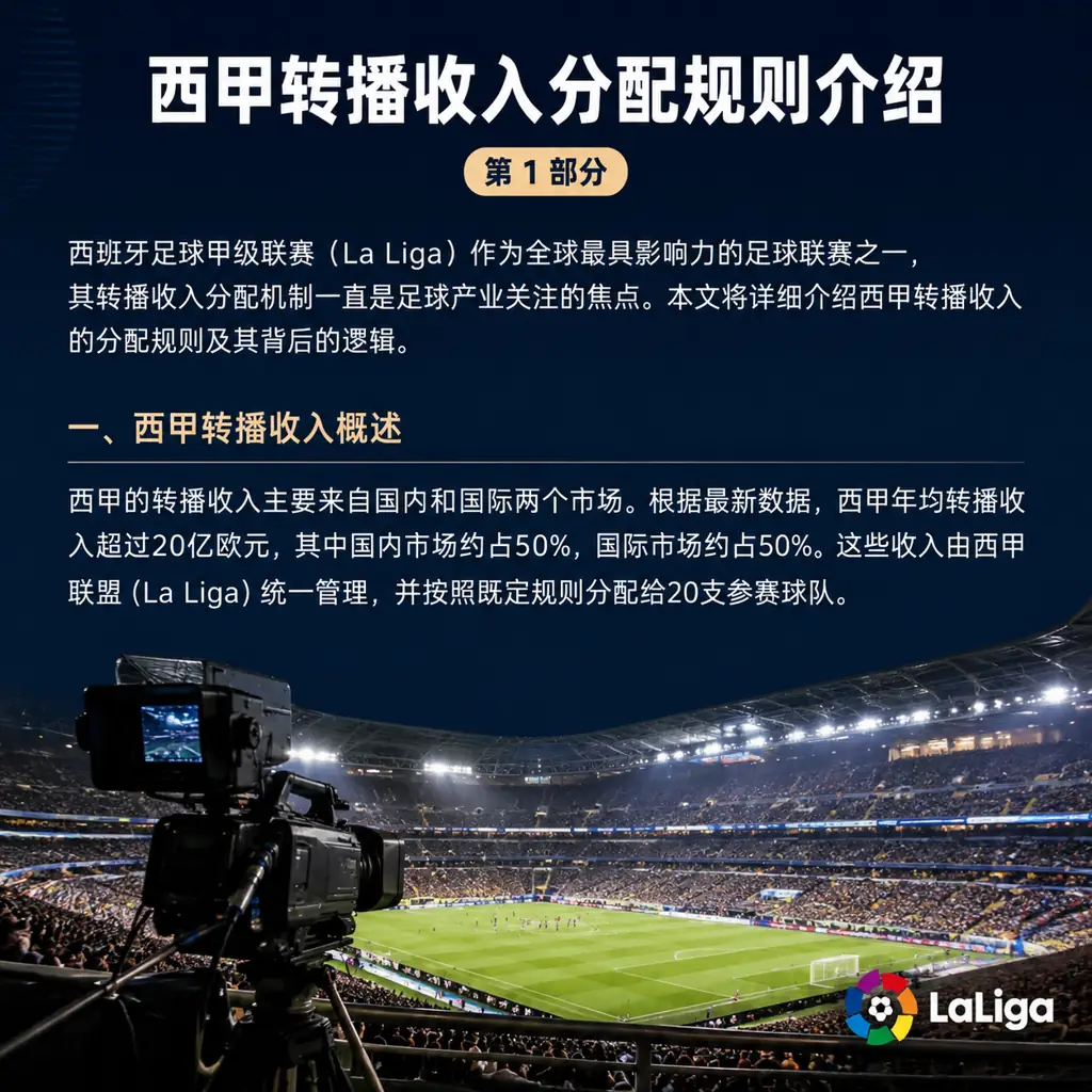 西甲转播收入分配规则介绍