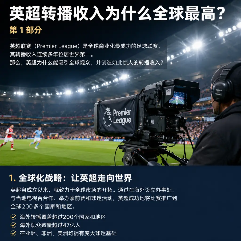 英超转播收入为什么全球最高