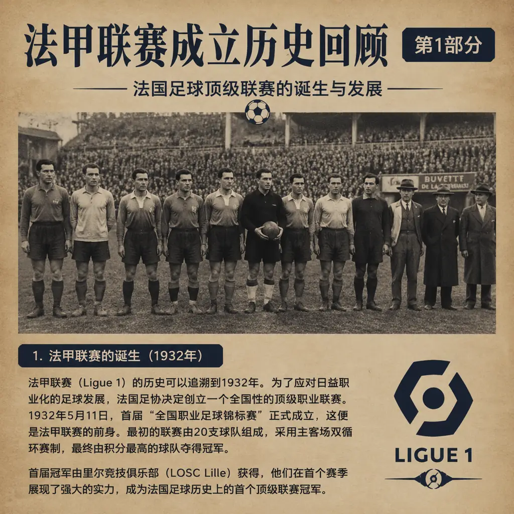 法甲联赛成立历史回顾