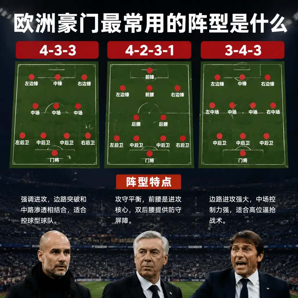 欧洲豪门最常用的阵型是什么