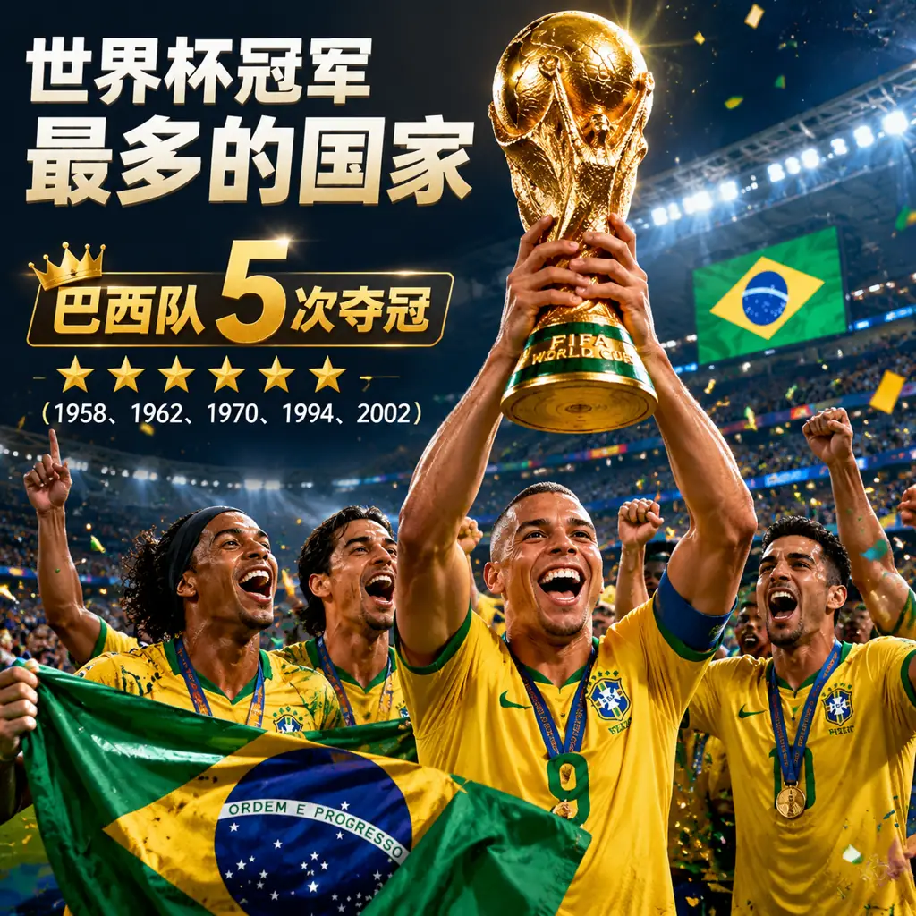 世界杯冠军最多的国家是哪支球队