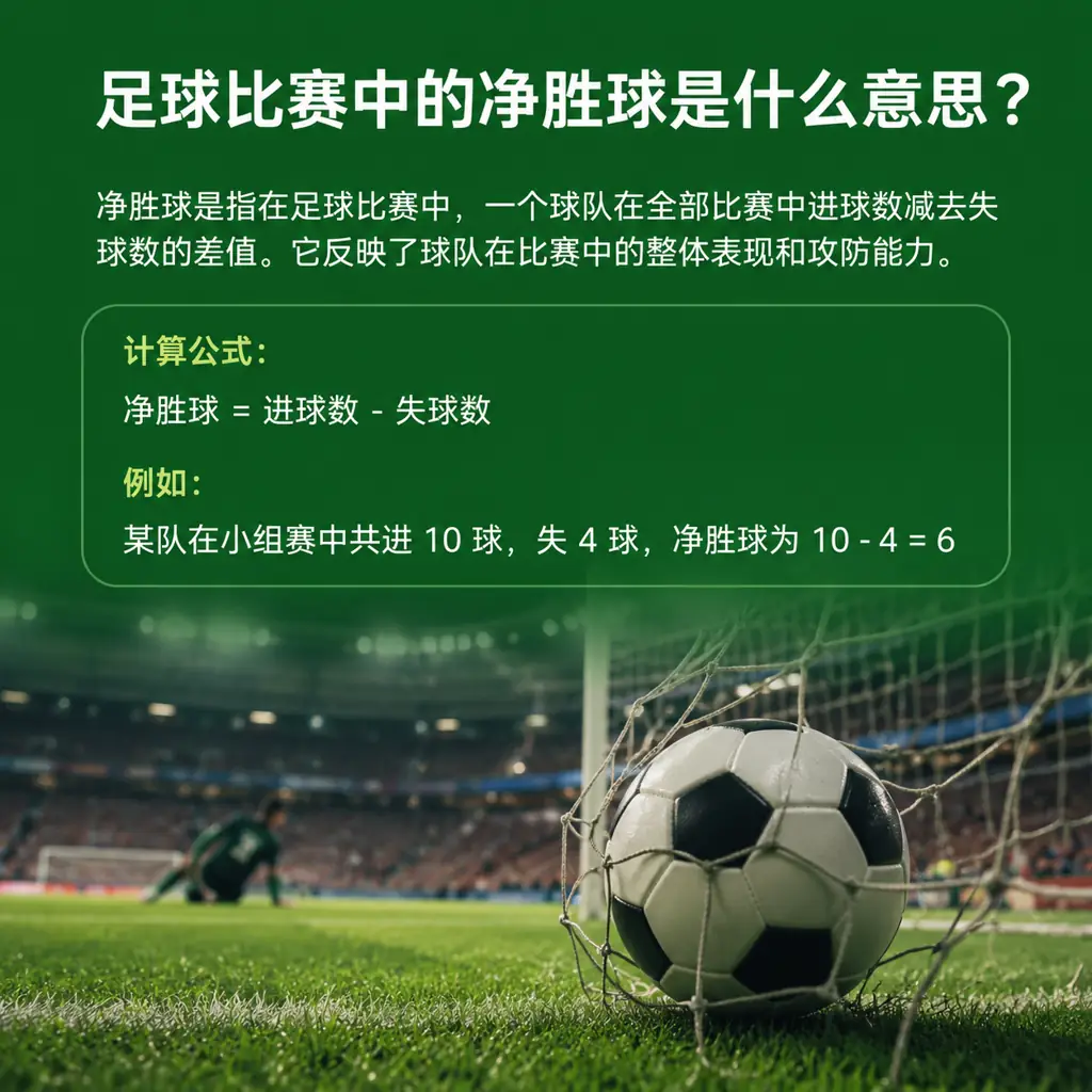 足球比赛中的净胜球是什么意思