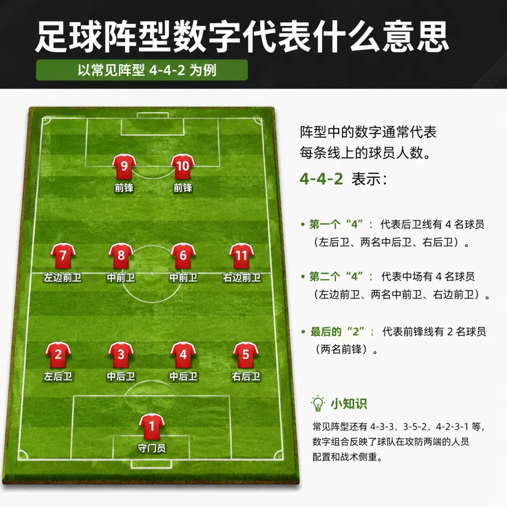 足球阵型数字代表什么意思